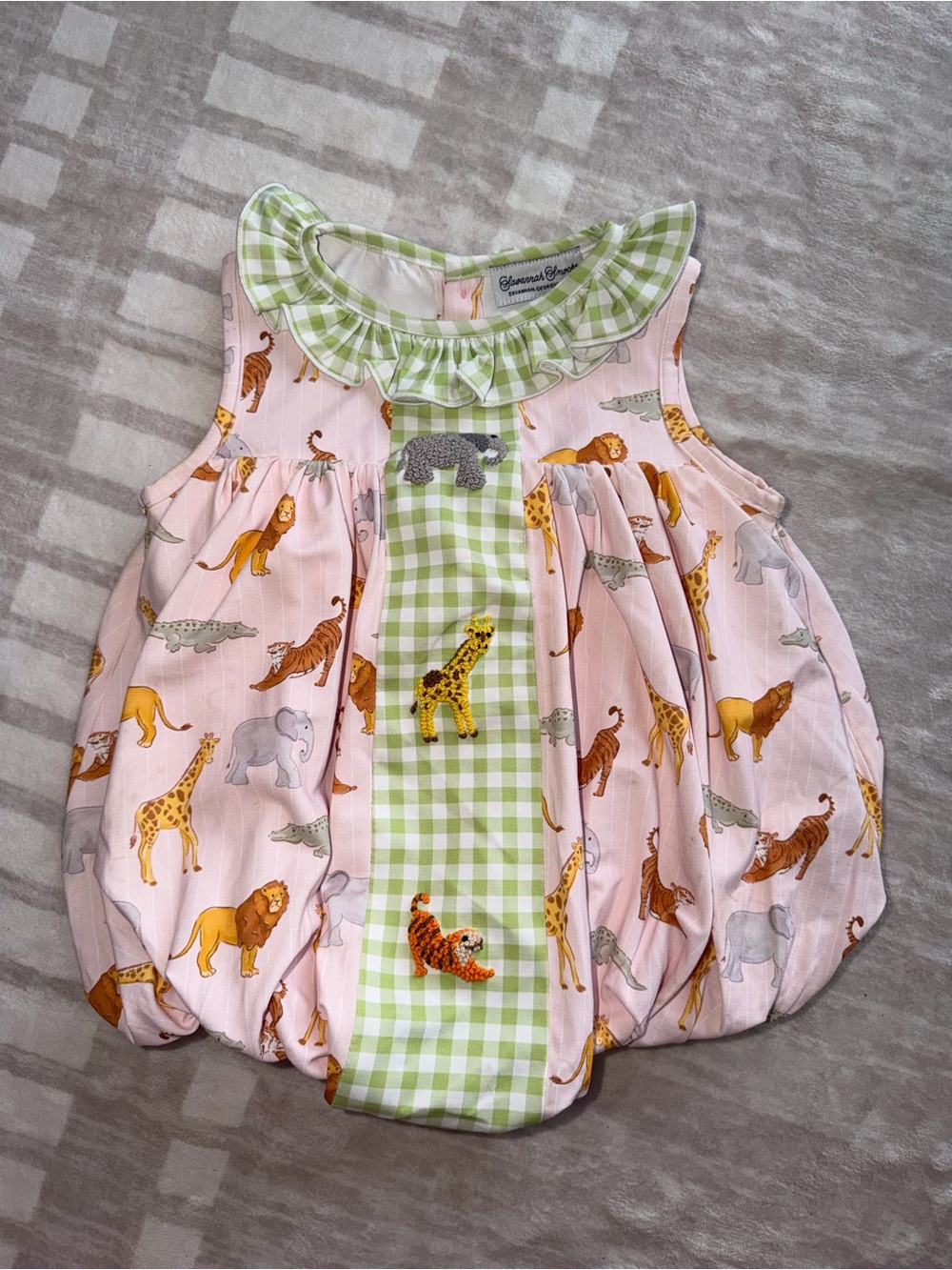 Savannah Smocks zoo bubble (worn once)